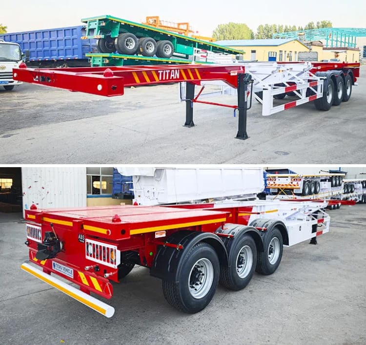 Tri Axle Container Skeletal Trailer | Container Trailers for Sale in Sierra Leone