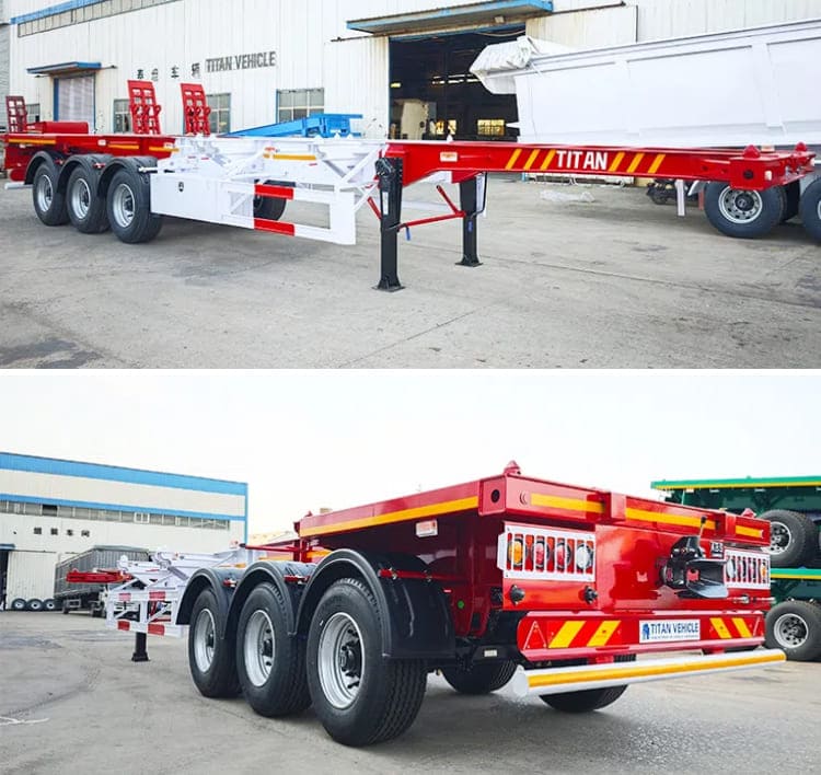 Tri Axle Container Skeletal Trailer | Container Trailers for Sale in Sierra Leone