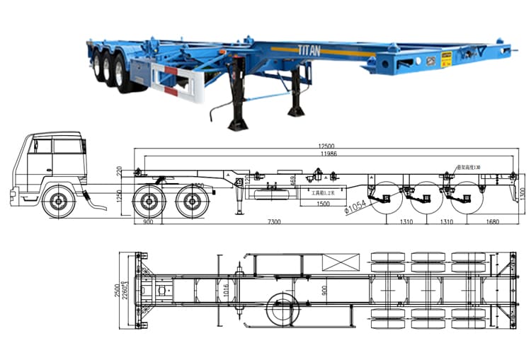 40 Ft Shipping Skel Trailers for Sale in Serria Leone Freetow