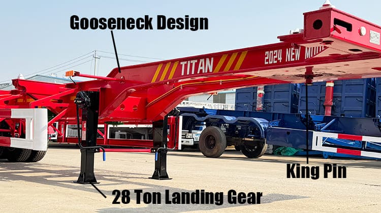 3 Axle Container Skeletal Trailer | Container Truck Trailer for Sale in Serria Leone