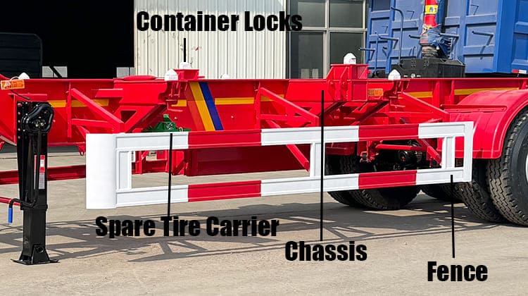 3 Axle Container Skeletal Trailer | Container Truck Trailer for Sale in Serria Leone