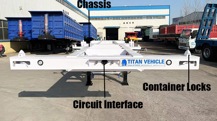 2 Axle 40 Ft Truck Container Trailer | Skel Trailers for Sale in Serria Leone