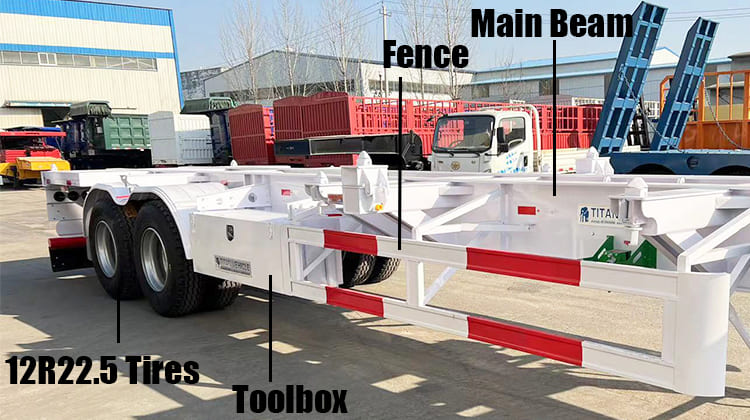 2 Axle 40 Ft Truck Container Trailer | Skel Trailers for Sale in Serria Leone