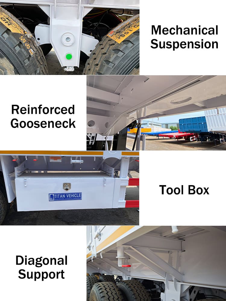 4 Axle 80 Ton Cargo Trailer for Sale in Sierra Leone