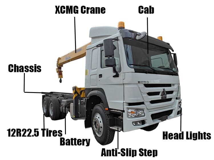 Howo Truck with Mounted Crane Price for Sale in Sierra Leone
