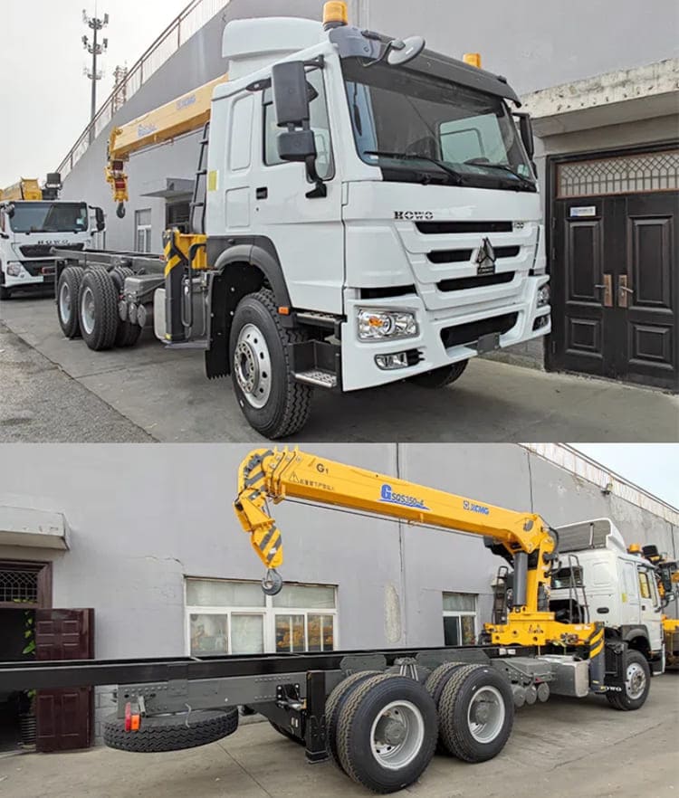 Howo Truck with Mounted Crane Price for Sale in Sierra Leone