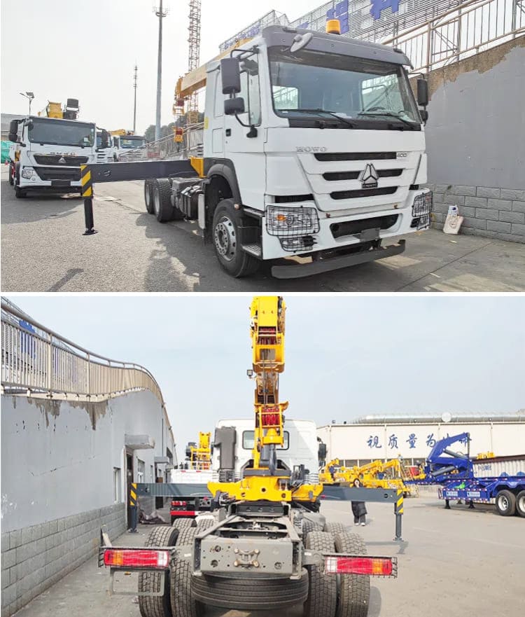 Howo Used Crane Trucks for Sale in Sierra Leone Freetown