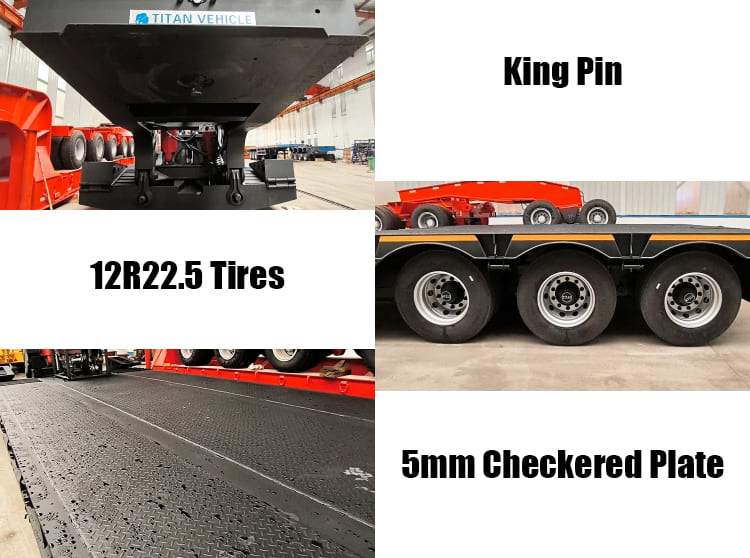 80 Ton Detachable Gooseneck Trailer for Sale in Sierra Leone Freetown