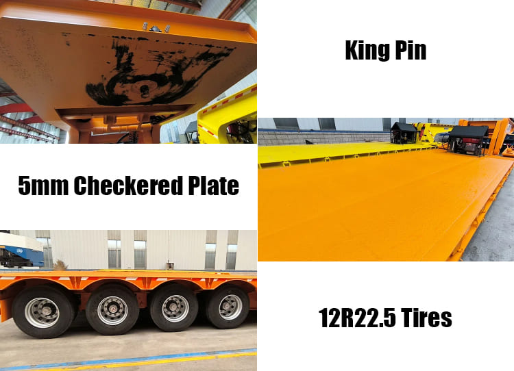 4 Axle 100 Ton Lowboy Gooseneck Trailer for Sale in Sierra Leone