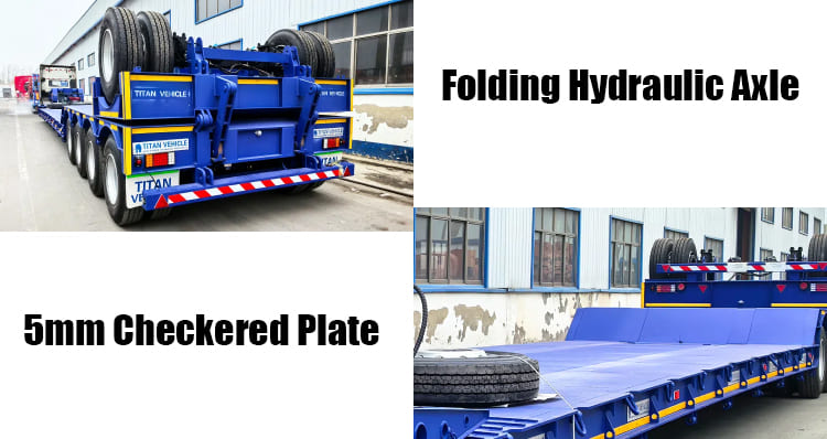 Detachable Gooseneck Lowboy Truck Trailer for Sale in Sierra Leone