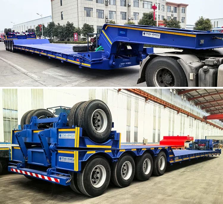 Detachable Gooseneck Lowboy Truck Trailer for Sale in Sierra Leone