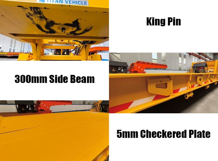 2 Line 4 Axle Detachable Gooseneck Trailers | 16 Tire Lowboytrailer in Sierra Leone