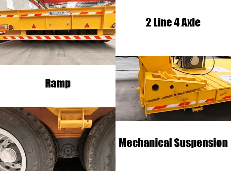 2 Line 4 Axle Detachable Gooseneck Trailers | 16 Tire Lowboytrailer in Sierra Leone