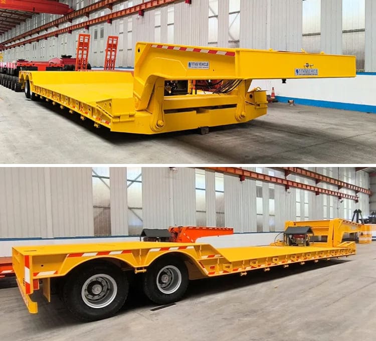 2 Line 4 Axle Detachable Gooseneck Trailers | 16 Tire Lowboytrailer in Sierra Leone
