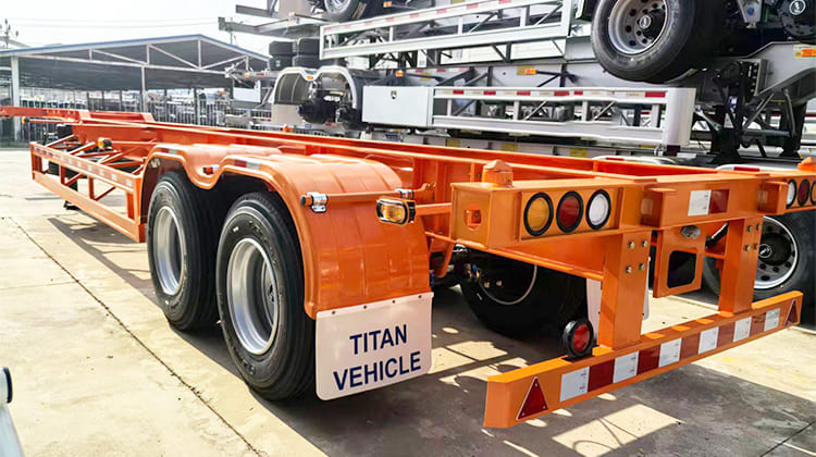 2 Axle Skel Truck Container Trailers for Sale in Sierra Leone
