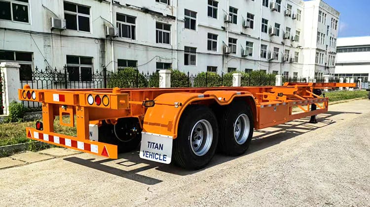 2 Axle Skel Truck Container Trailers for Sale in Sierra Leone