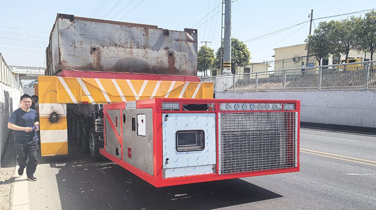 Self Propelled Modular Transporter SPMT Trailer in Sierra Leone