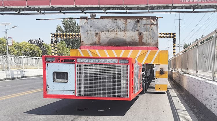 Self Propelled Modular Transporter SPMT Trailer in Sierra Leone