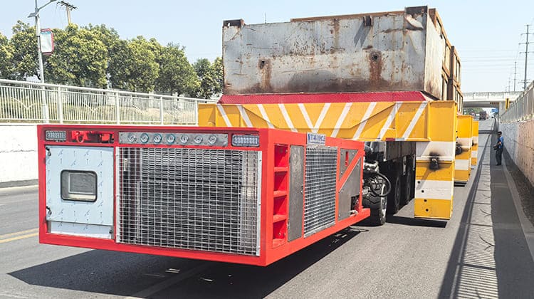 Self Propelled Modular Transporter SPMT Trailer in Sierra Leone