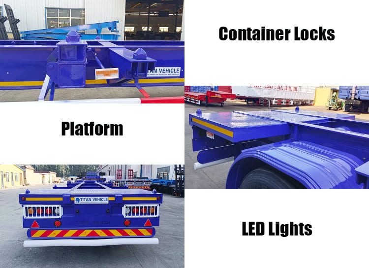 2 Axle Container Chassis Trailer for Sale in Sierra Leone