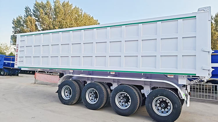 4 Axle End Dumper Trailers for Sale in Sierra Leone