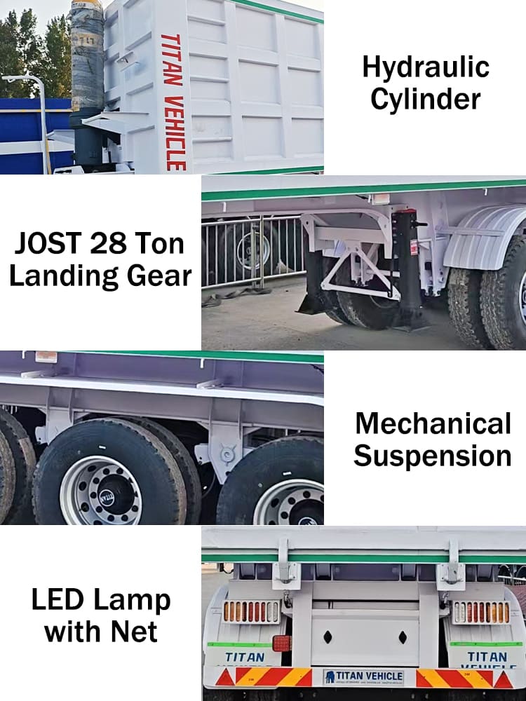 4 Axle End Dumper Trailers for Sale in Sierra Leone