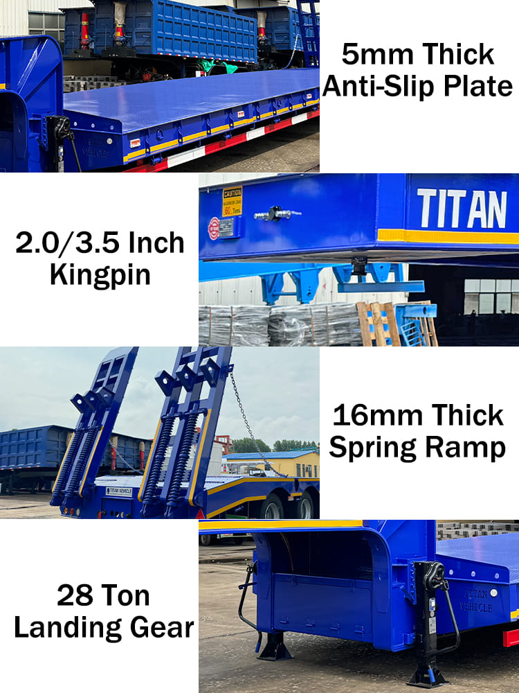 Low Low Bed Lorry Tractor Trailer for Sale in Sierra Leone