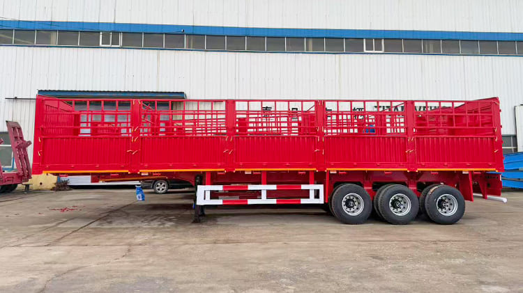 3 Axle Cargo Trailer with Fence for Sale in Sierra Leone