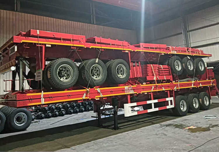 3 Axle Cargo Trailer with Fence for Sale in Sierra Leone