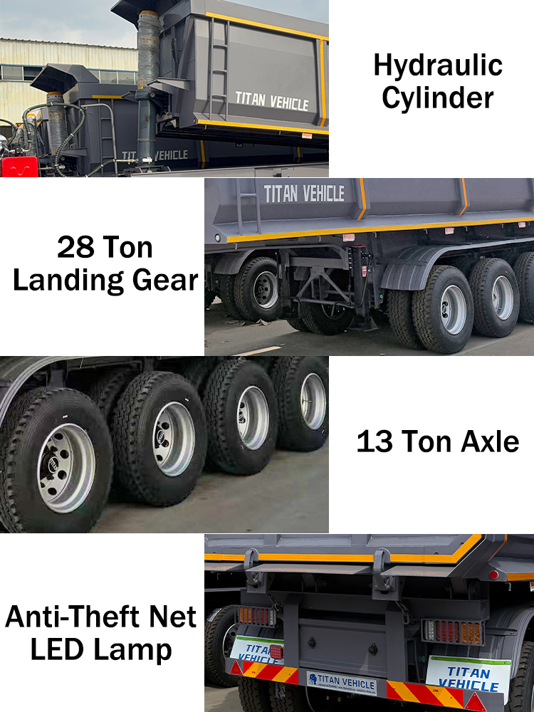 Hydraulic End Dump Trailer for Sale in Sierra Leone