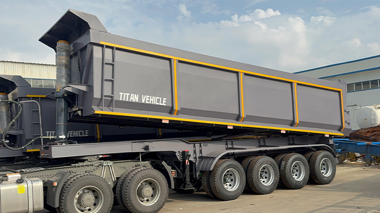 Hydraulic End Dump Trailer for Sale in Sierra Leone