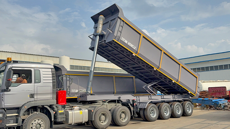 Hydraulic End Dump Trailer for Sale in Sierra Leone