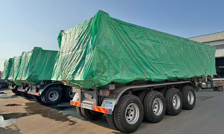 Hydraulic End Dump Trailer for Sale in Sierra Leone