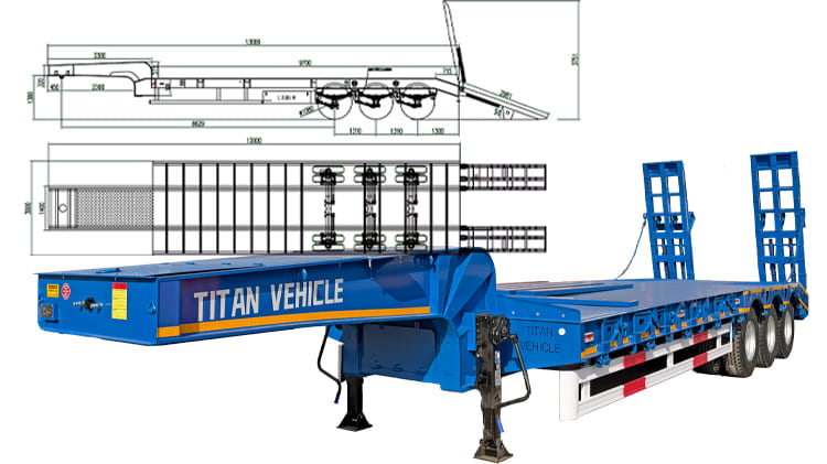 3 Axle Lowbed Trailer for Sale in Sierra Leone
