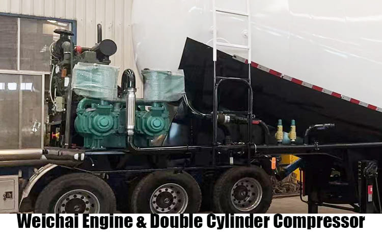 Silo Bulk Cement Tank Trailer Truck in Sierra Leone