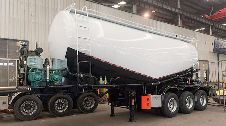 Silo Bulk Cement Tank Trailer Truck in Sierra Leone
