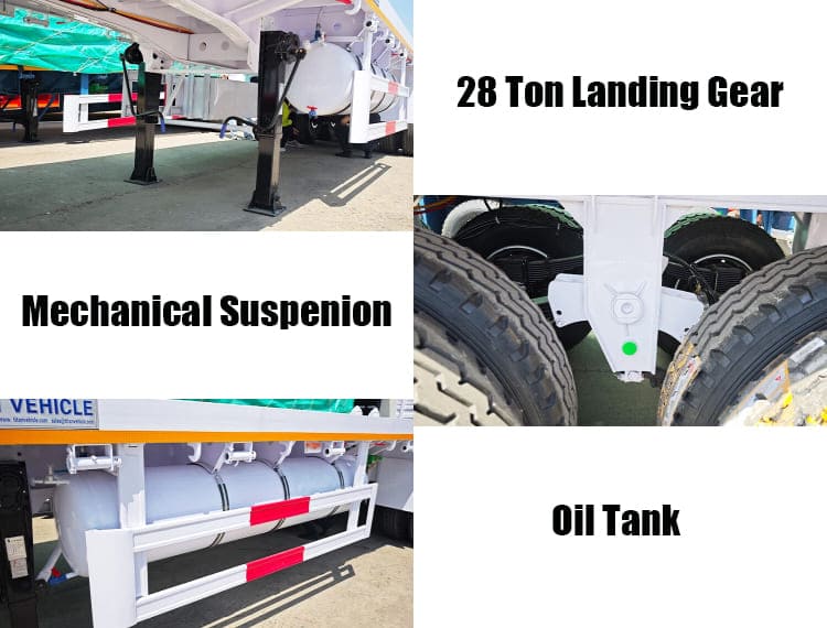 Tri Axle Flatbed Semi Truck Trailer for Sale in Sierra Leone