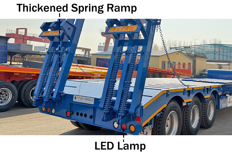 3 Axle 40 Feet Ft Low Low Bed Semi Trailers Price for Sale in Sierra Leone