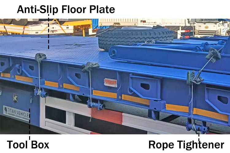 3 Axle 40 Feet Ft Low Low Bed Semi Trailers Price for Sale in Sierra Leone