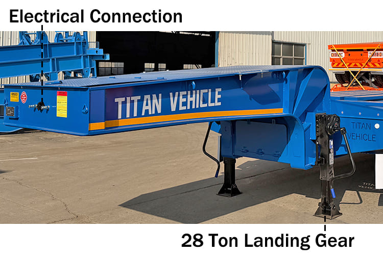 3 Axle 40 Feet Ft Low Low Bed Semi Trailers Price for Sale in Sierra Leone