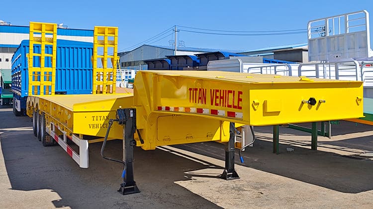 Low Bed Tractor Trailer Truck Lorry Size Dimensions Price for Sale in Sierra Leone