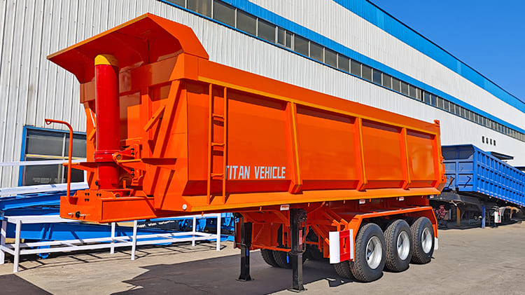 Hydraulic End Dumper Truck Trailers for Sale in Sierra Leone