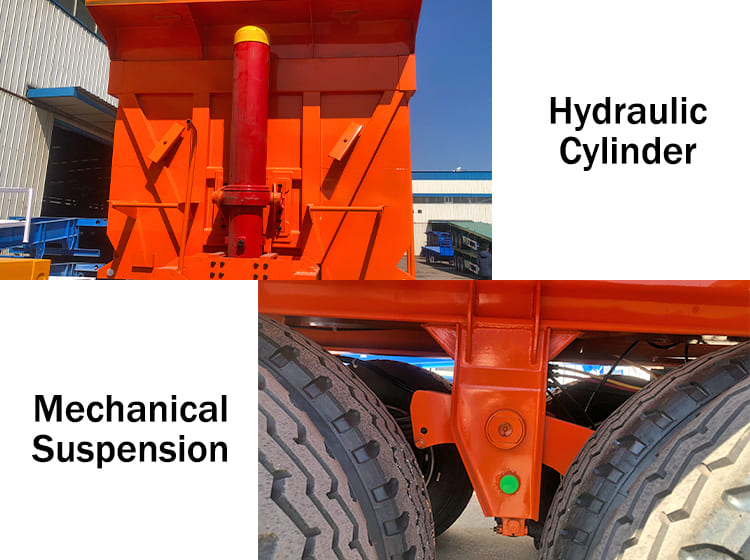 Hydraulic End Dumper Truck Trailers for Sale in Sierra Leone