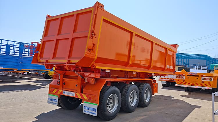 Hydraulic End Dumper Truck Trailers for Sale in Sierra Leone