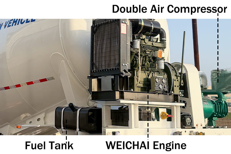 42CBM Cement Bulker Trailer Carrier for Sale in Sierra Leone