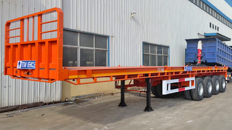 3 Axle Heavy Duty Flatbed Trailer for Sale in Sierra Leone