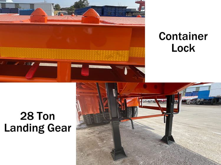 3 Axle Heavy Duty Flatbed Trailer for Sale in Sierra Leone