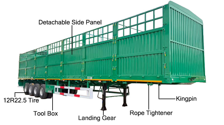 4 Axle Fence Trailer for Sale in Sierra Leone