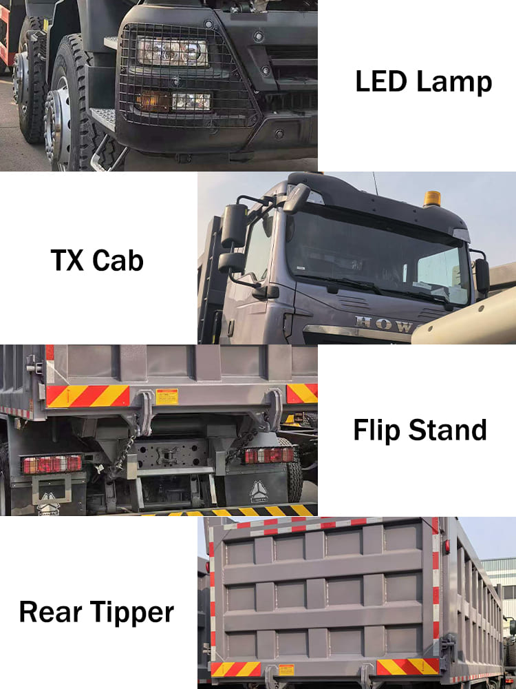 Sinotruk Howo TX 8X4 Dump Truck for Sale in Sierra Leone