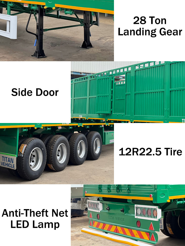 Cargo Trailer | New 4 Axle Livestock Trailer for Sale in Guinea Conakry